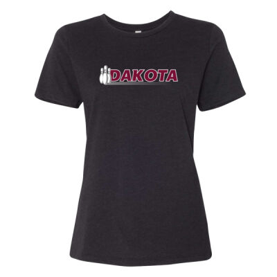 Dakota Bowling 2025 Logo 2 - Women’s Relaxed Fit Heather CVC Tee Thumbnail